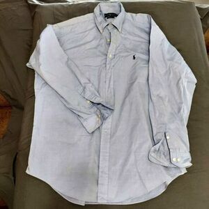 Ralph Lauren Polo Classic Fit Men17‎ (34/35) Blue Long Sleeve Button Down Shirt